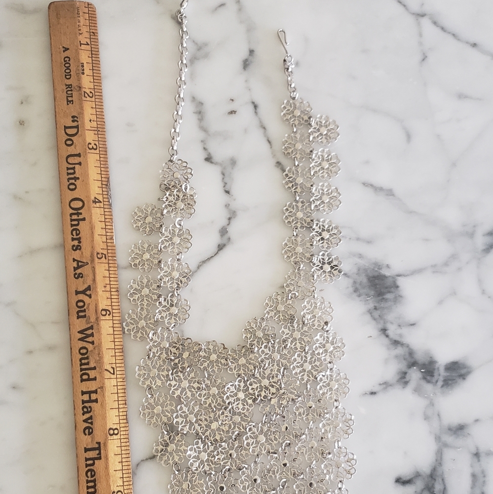 Vintage Vendome Filigree Bib Necklace - Picture 2 of 8